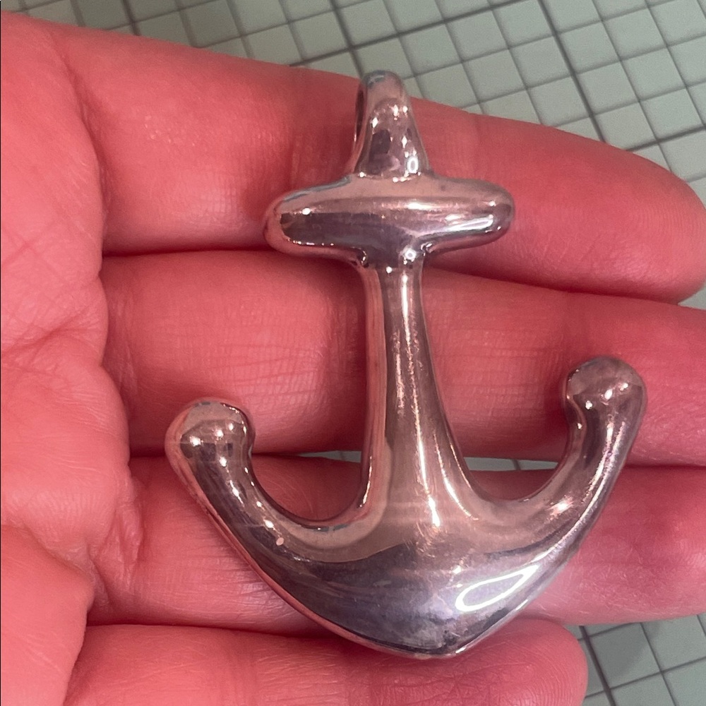 925 Sterling Silver  Anchor Pendant .3” NEW.UNISEX